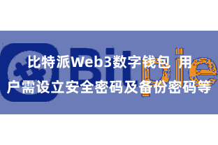 比特派Web3数字钱包  用户需设立安全密码及备份密码等